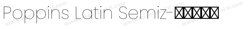 Poppins Latin Semiz字体转换